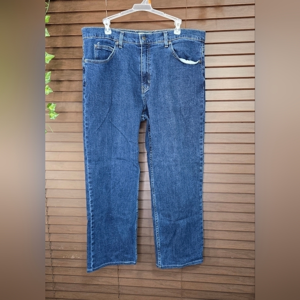 Saddlebred Relaxed Fit Mid Wash Straight Leg Men's Jeans Size 38x 27